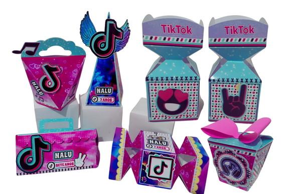 Kit 40 Personalizados Tik Tok