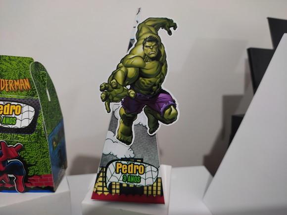 Kit Personalizado Homen Aranha e Hulk - 40 Itens