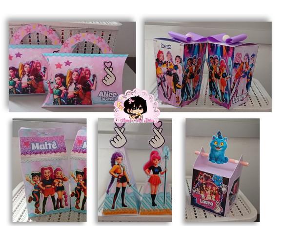 Kit Personalizados Guerreiras do K Pop - 20 Caixas