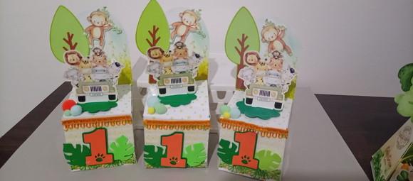 Kit Personalizados Safari Tamanho Grande 20 Unidades