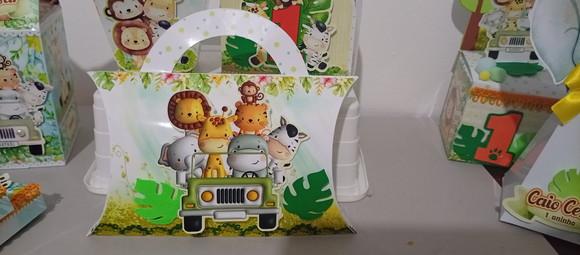 Kit Personalizados Safari Tamanho Grande 20 Unidades