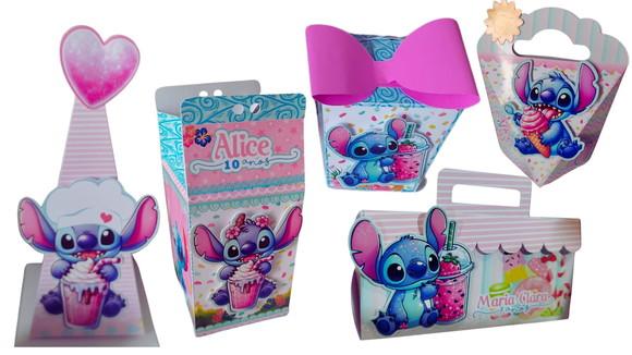 Kit Stitch Confeiteiro - 30 Personalizados