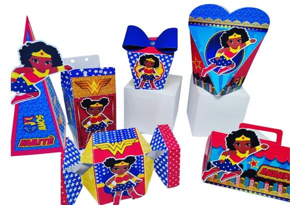 Personalizados 3D Tema Mulher Maravilha