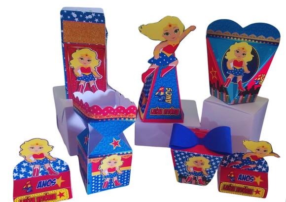 Personalizados 3D Tema Mulher Maravilha