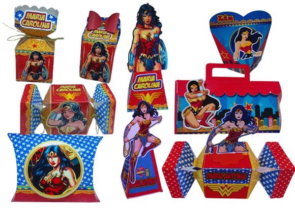 Personalizados 3D Tema Mulher Maravilha