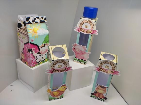 Personalizados Fazendinha Aquarelada - 40 Unidades 3d