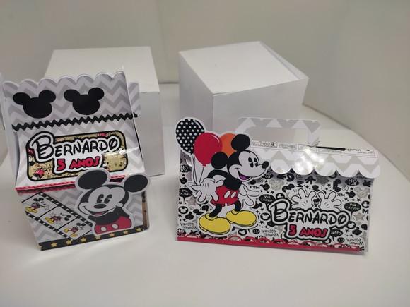 Personalizados Mickey Retro 3d - 40 Unidades