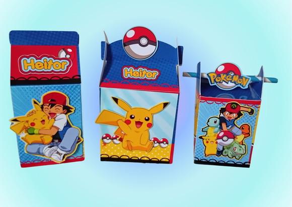 Personalizados Pokémon - 20 Caixas Grandes