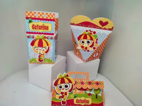 40 Caixinhas 3d Personalizadas Sitio do Pica Pau