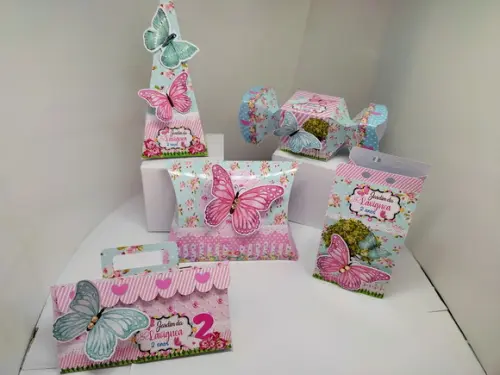 40 Personalizados 3d Jardim das Borboletas