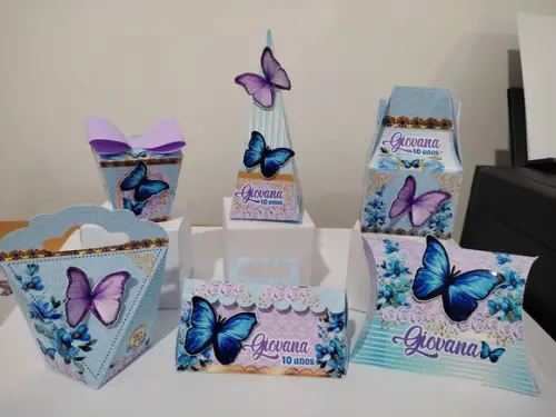 40 Personalizados 3d Jardim das Borboletas