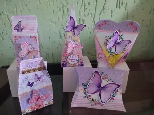 40 Personalizados 3d Jardim das Borboletas
