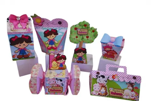 40 Personalizados da Fazendinha de Menina