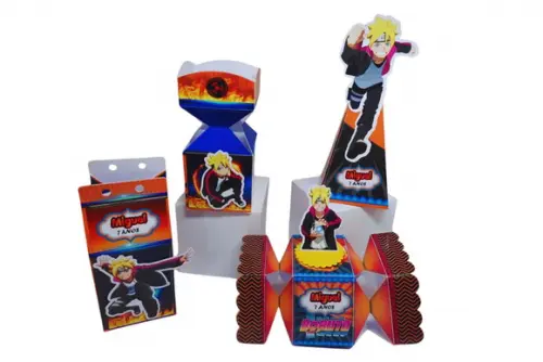 40 Caixinhas 3d Personalizadas Naruto