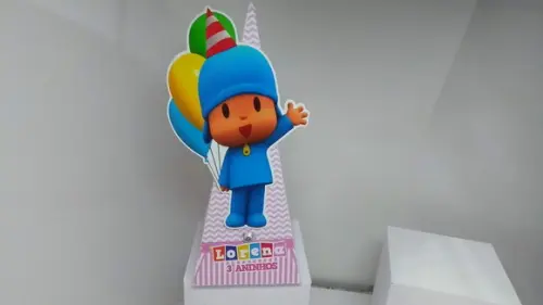 40 Caixinhas 3d Personalizadas Pocoyo Menina