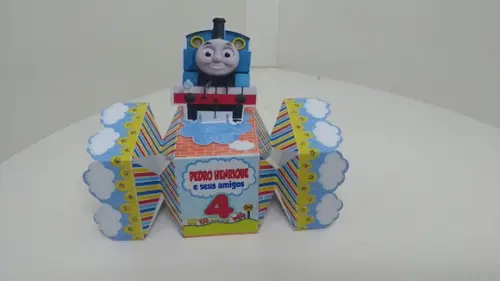 40 caixinhas 3d personalizadas Thomas e seus amigos