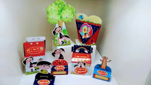 40 Caixinhas 3d Personalizadas Show da Luna