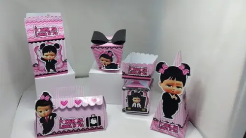 40 Caixinhas 3d Poderosa Chefinha