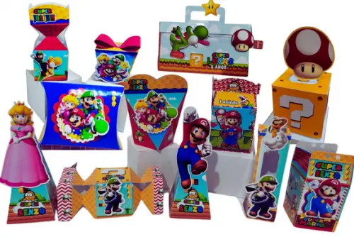 50 Caixinhas 3d Super Mário