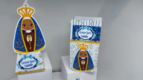 50 caixinhas personalizadas de batizado menina