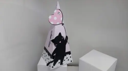 50 Caixinhas Personalizadas Gatinha