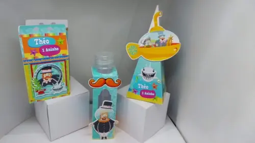 50 Caixinhas Personalizadas Mundo Bita Fundo do Mar