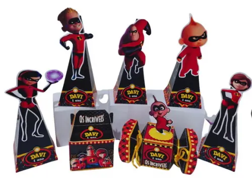 50 Caixinhas Personalizadas os Incríveis