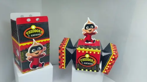 50 Caixinhas Personalizadas os Incríveis