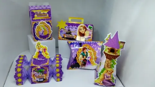 50 Caixinhas Personalizadas Rapunzel