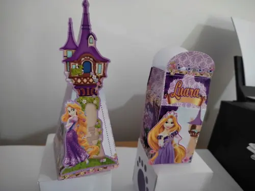 50 Caixinhas Personalizadas Rapunzel