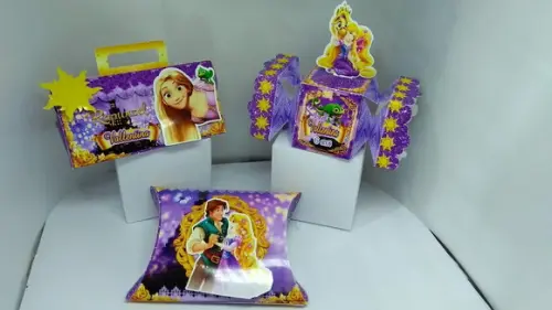 50 Caixinhas Personalizadas Rapunzel