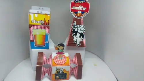 50 caixinhas personalizadas tema Boteco