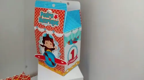 50 Personalizados 3d - Aviador - Volta ao Mundo