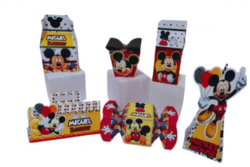 40 Personalizados Mickey Colorido