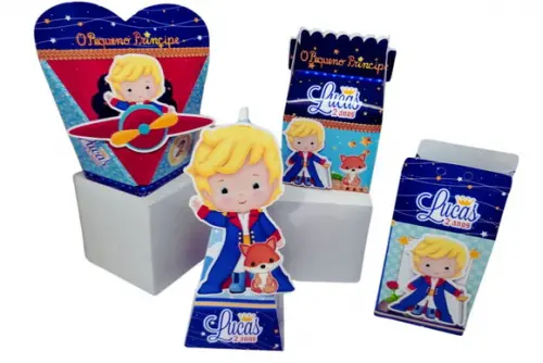 40 Personalizados Pequeno Príncipe Loiro