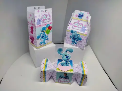 40 Personalizados Pistas de Blue Menina