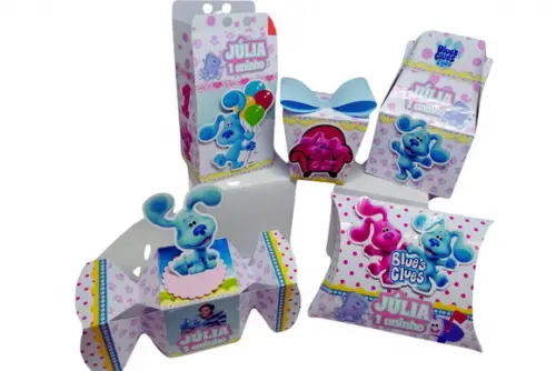50 Personalizados Pistas de Blue Menina