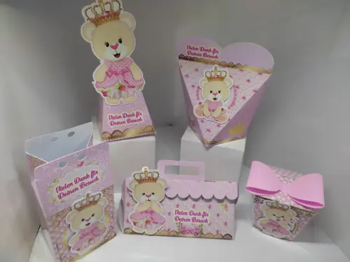 40 Personalizados Ursinhas Princesas