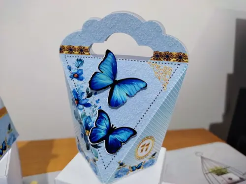 Borboletas Azul - Jardim Encantado 40 Caixinhas