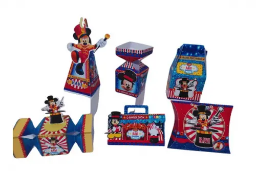 Caixinhas Mickey Circo - 40 Unidades