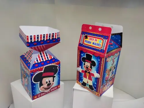 Caixinhas Mickey Circo - 40 Unidades