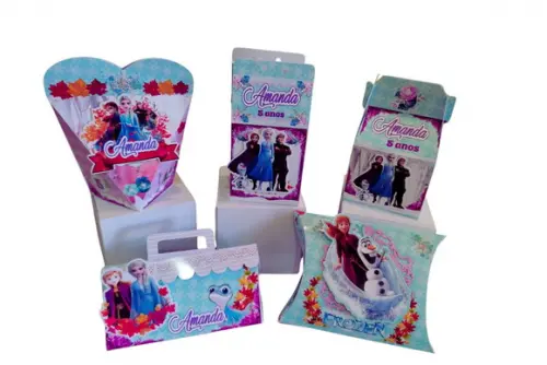 Caixinhas Personalizadas Frozen 2 - 40 Unidades