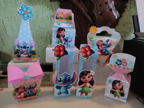 Kit 40 Personalizados Lilo Stitch