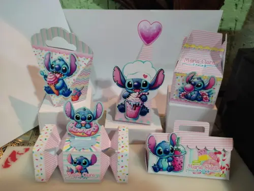 Kit 40 Personalizados Lilo Stitch