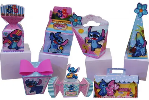 Kit 40 Personalizados Lilo Stitch