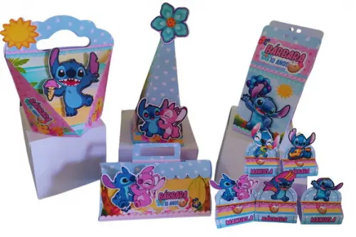 Kit 40 Personalizados Lilo Stitch