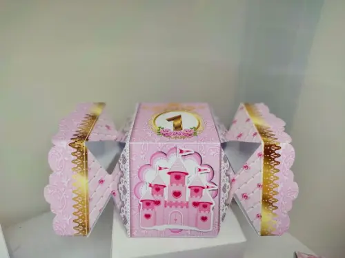 Kit 40 Caixinhas 3D Personalizadas coroa