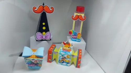 Kit 40 Caixinhas 3D Personalizadas Mundo Bita menino