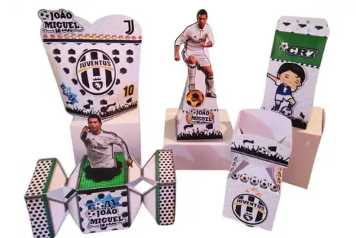 Kit 40 Caixinhas Cr7 Personalizadas