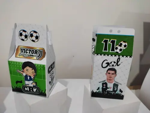 Kit 40 Caixinhas Cr7 Personalizadas